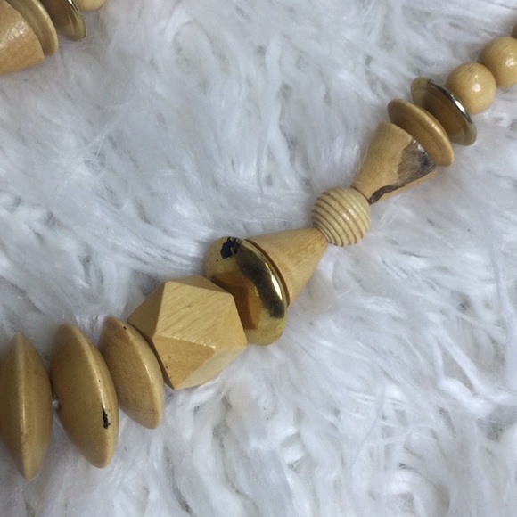Used Light Brown Wooden Necklace - Picture 7 of 7